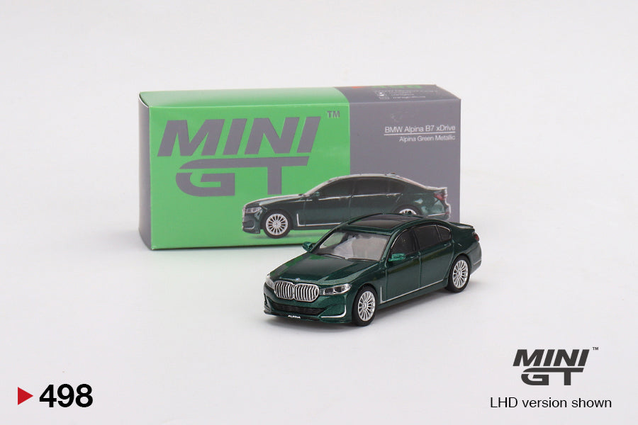 Mini GT - BMW Alpina B7 xDrive Alpina Green Metallic - Scale 1/64 MGT00498-L