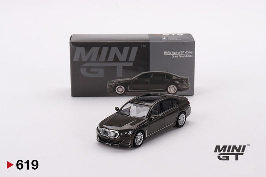 Mini GT - BMW Alpina B7 xDrive Dravit Gray Metallic - Scale 1/64 MGT00619-L LHD