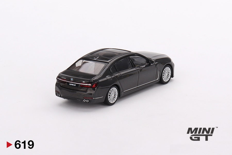 Mini GT - BMW Alpina B7 xDrive Dravit Gray Metallic - Scale 1/64 MGT00619-L LHD