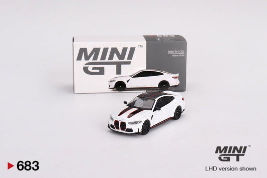 Mini GT - BMW M4 CSL Alpine White RHD - Scala 1/64 MGT00683-R