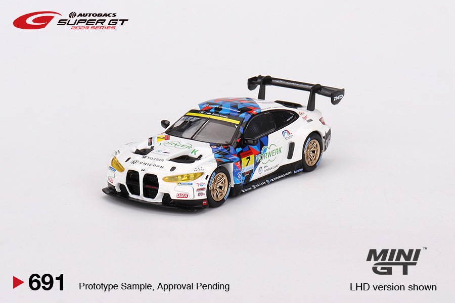 Mini GT - BMW M4 GT3 #7 "Studie BMW M4" BMW M Team Studie x CRS 2023 SUPER GT SERIES - Scala 1/64 MGT00691