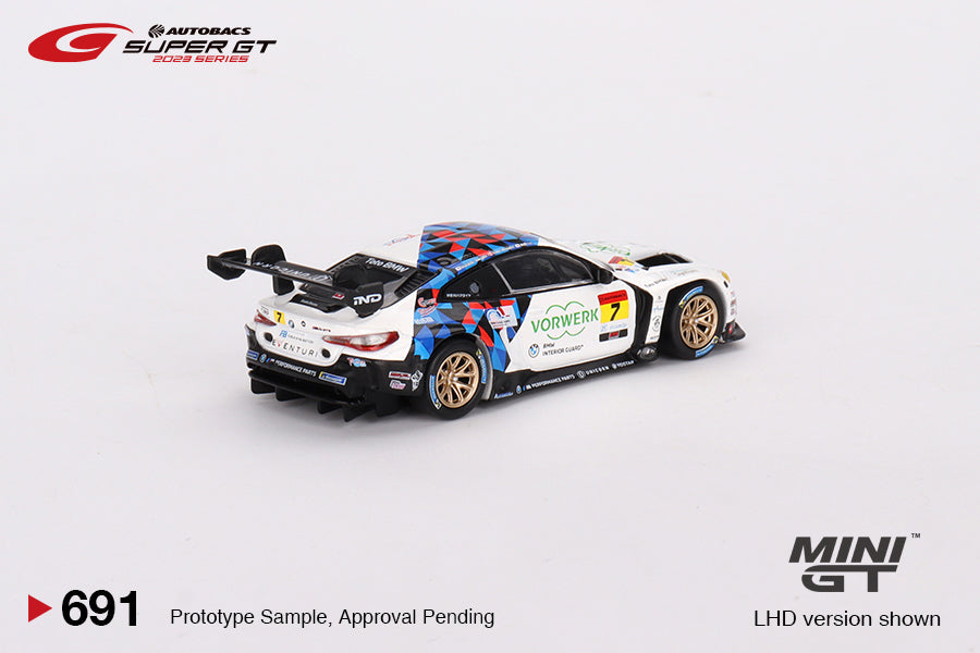 Mini GT - BMW M4 GT3 #7 "Studie BMW M4" BMW M Team Studie x CRS 2023 SUPER GT SERIES - Scala 1/64 MGT00691