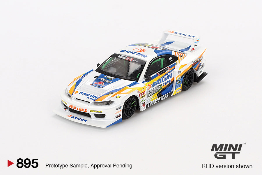 [PRE-ORDER] Mini GT - Nissan LB-Super Silhouette S15 SILVIA #555 2023 Formula Drift Japan - Scala 1/64 MGT00895-R