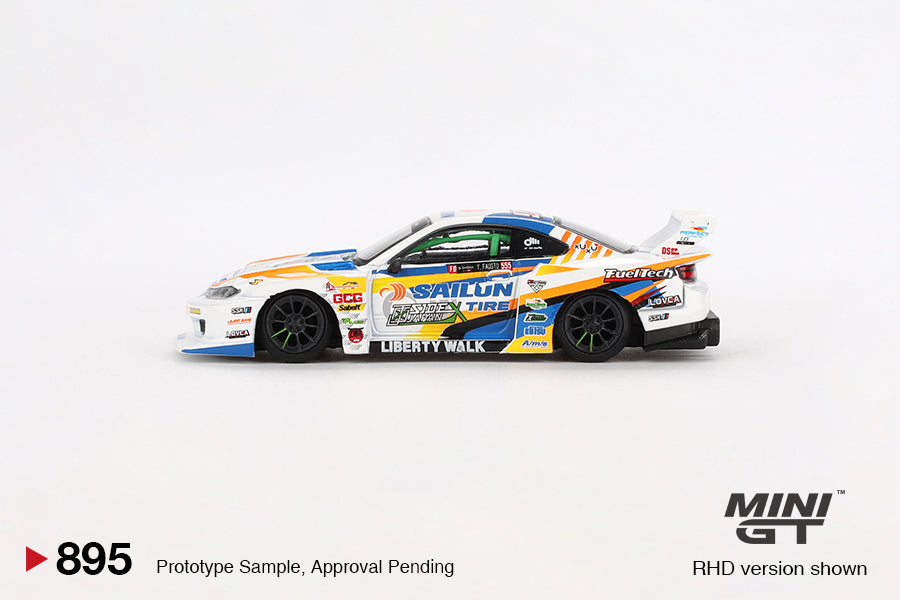 [PRE-ORDER] Mini GT - Nissan LB-Super Silhouette S15 SILVIA #555 2023 Formula Drift Japan - Scala 1/64 MGT00895-R