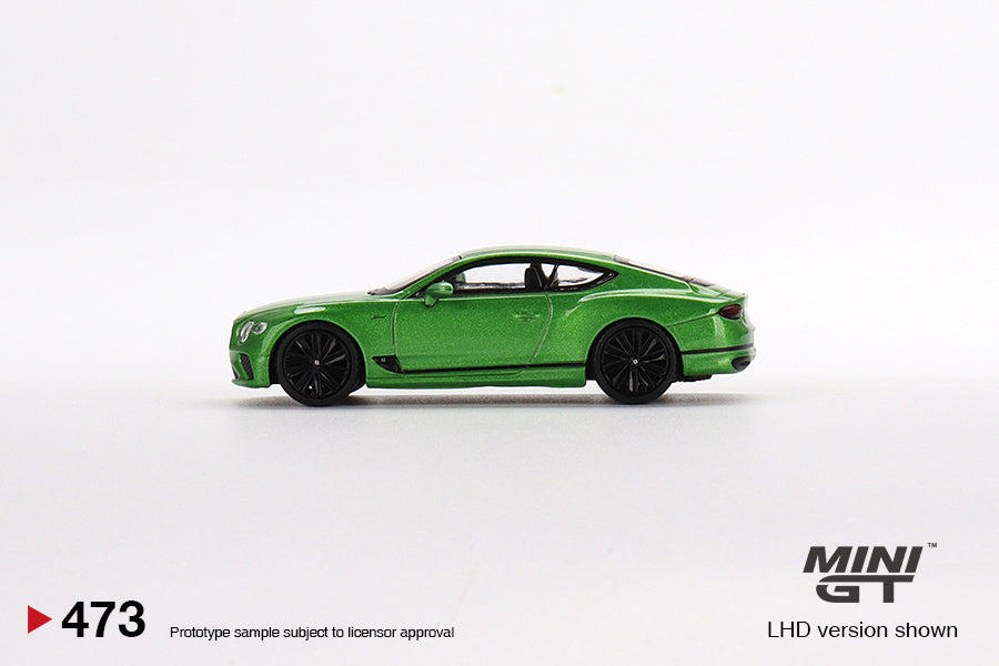 Mini GT - Bentley Continental GT Speed ​​2022 Apple Green LHD - Scale 1/64 MGT00473-L