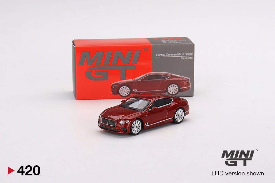 Mini GT - Bentley Continental GT Speed 2022 Candy Red MiJo Exclusives - Scala 1/64 MGT00420MJ