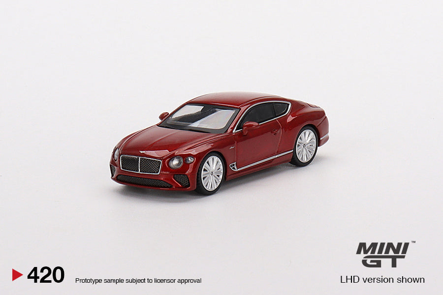 Mini GT - Bentley Continental GT Speed 2022 Candy Red MiJo Exclusives - Scala 1/64 MGT00420MJ