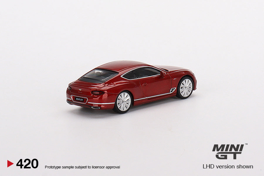 Mini GT - Bentley Continental GT Speed ​​2022 Candy Red MiJo Exclusives - Scale 1/64 MGT00420MJ