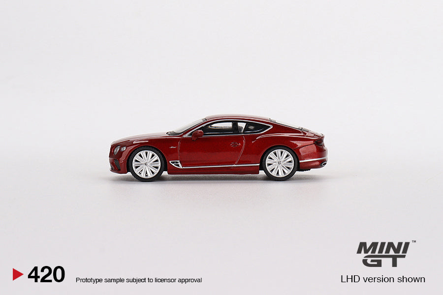 Mini GT - Bentley Continental GT Speed ​​2022 Candy Red MiJo Exclusives - Scale 1/64 MGT00420MJ