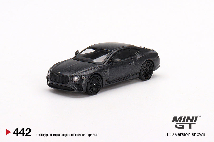 Mini GT - Bentley Continental GT Speed Anthracite Satin MiJo Exclusives LHD  - Scala 1/64 MGT00442-MJ