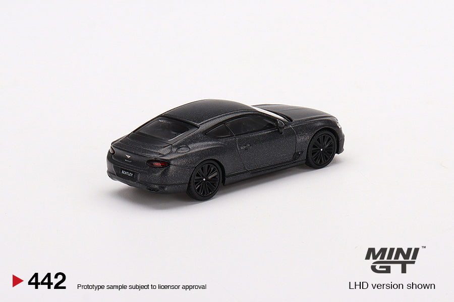 Mini GT - Bentley Continental GT Speed ​​Anthracite Satin MiJo Exclusives LHD - Scale 1/64 MGT00442-MJ