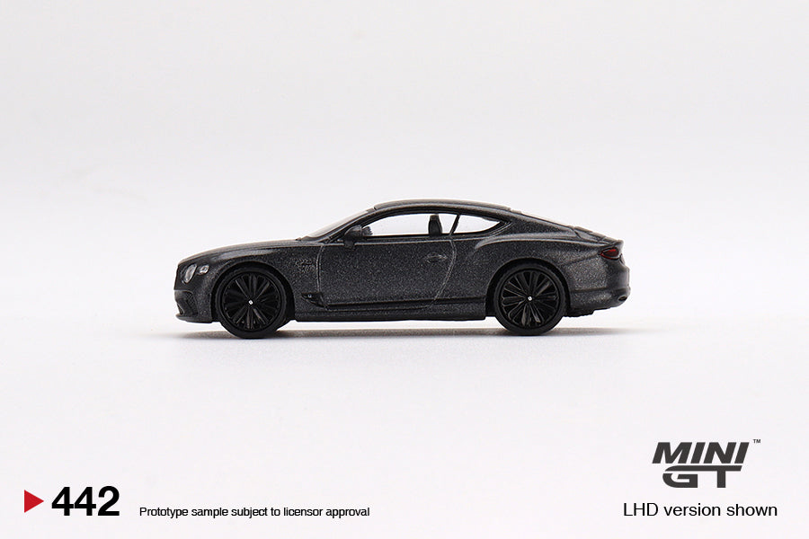 Mini GT - Bentley Continental GT Speed Anthracite Satin MiJo Exclusives LHD  - Scala 1/64 MGT00442-MJ