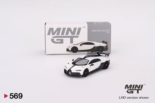 Mini GT - Bugatti Chiron Pur Sport White - Scala 1/64 MGT00569