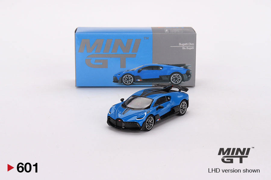 Mini GT - Bugatti Divo Blue Bugatti - Scale 1/64 MGT00601-L