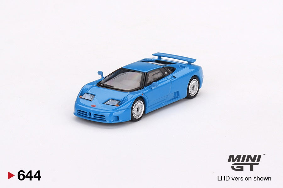 Mini GT - Bugatti EB110 GT Blue Bugatti - Scale 1/64 MGT00644