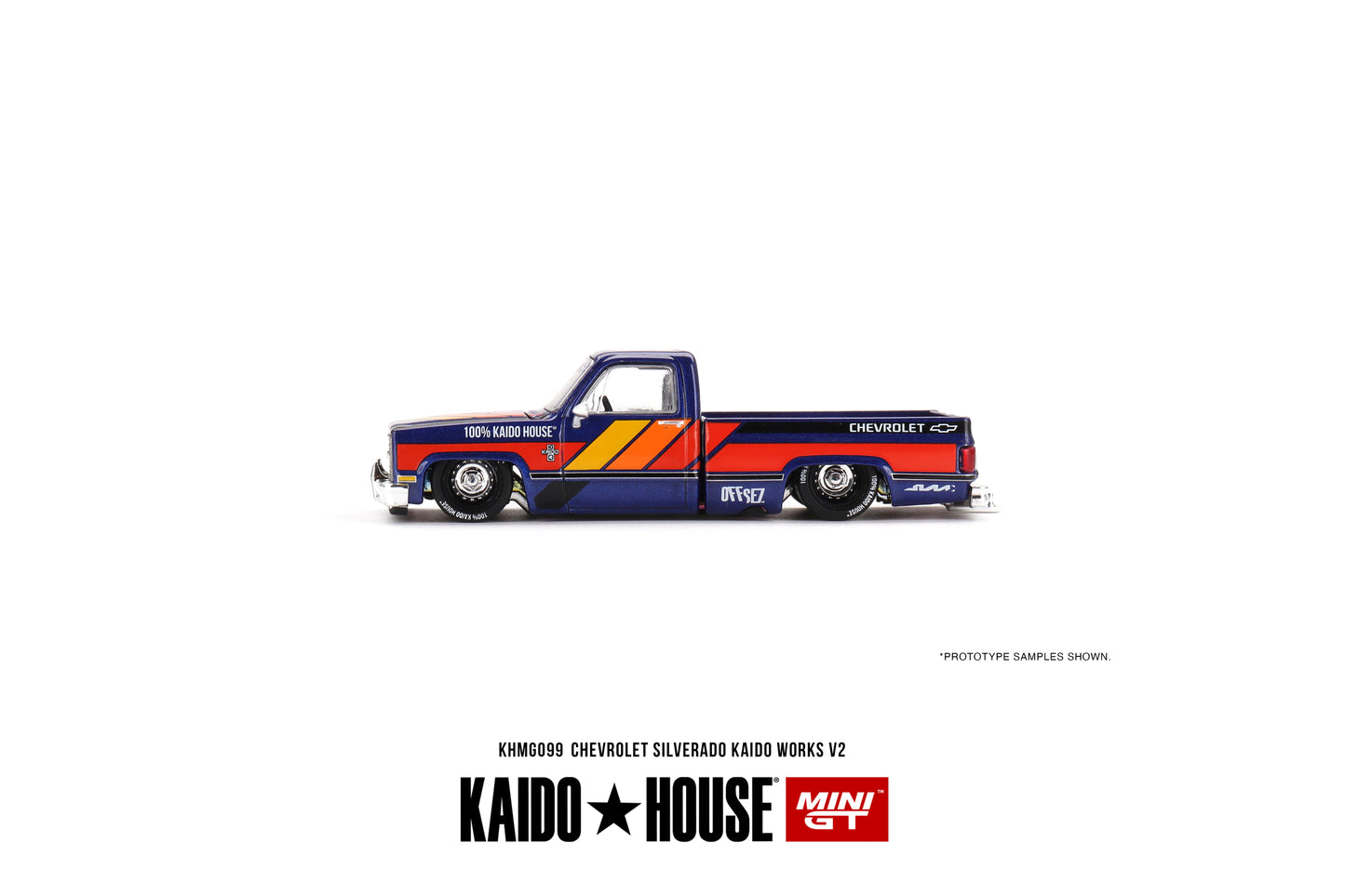 Mini GT - Chevrolet Silverado KAIDO WORKS V2- KAIDO HOUSE - Scala 1/64 KHMG099