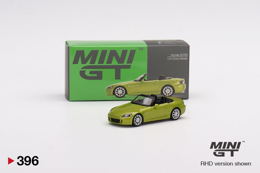 Mini GT - Honda S2000 (AP2) Lime Green Metallic - Scala 1/64 MGT00396 RHD