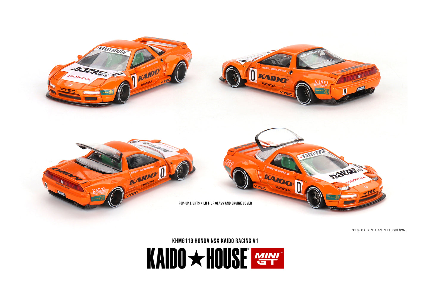 KAIDO HOUSE Mini GT - Honda NSX Kaido Racing V1 - Scala 1/64 KHMG119