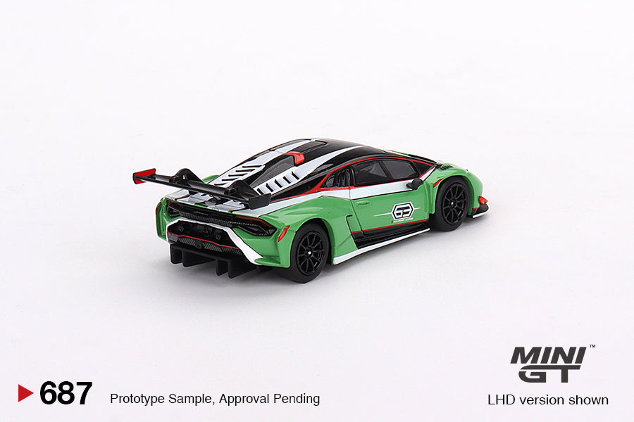 Mini GT - Lamborghini Huracán GT3 EVO2 Presentation LHD - Scala 1/64 MGT00687-L