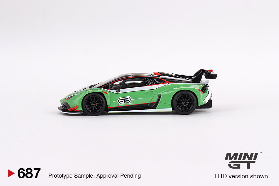 Mini GT - Lamborghini Huracán GT3 EVO2 Presentation LHD - Scala 1/64 MGT00687-L