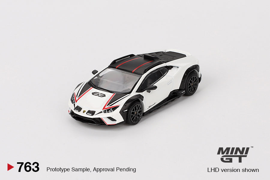 Mini GT - Lamborghini Huracán Sterrato Bianco Asopo - Scala 1/64  MGT00763-L