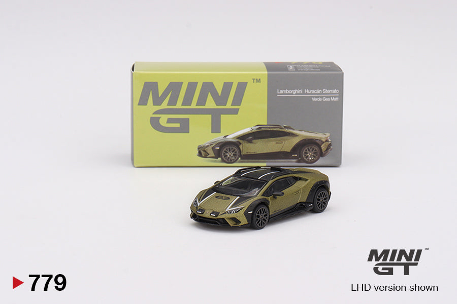 Mini GT - Lamborghini Huracán Sterrato Verde Gea Matt - Scale 1/64 MGT00779-L