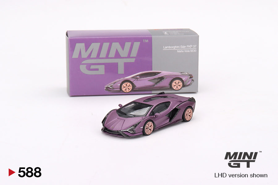 Mini GT - Lamborghini Sián FKP 37 Matte Viola SE30 LDH - Scala 1/64  MGT00588