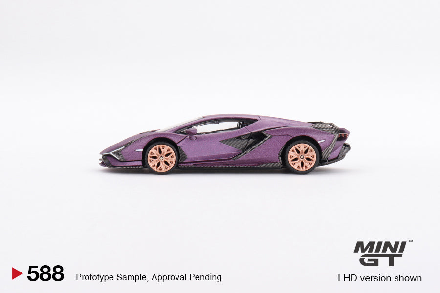 Mini GT - Lamborghini Sián FKP 37 Matte Viola SE30 LDH - Scala 1/64  MGT00588