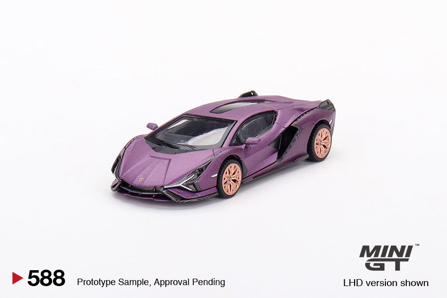 Mini GT - Lamborghini Sián FKP 37 Matte Viola SE30 LDH - Scala 1/64  MGT00588