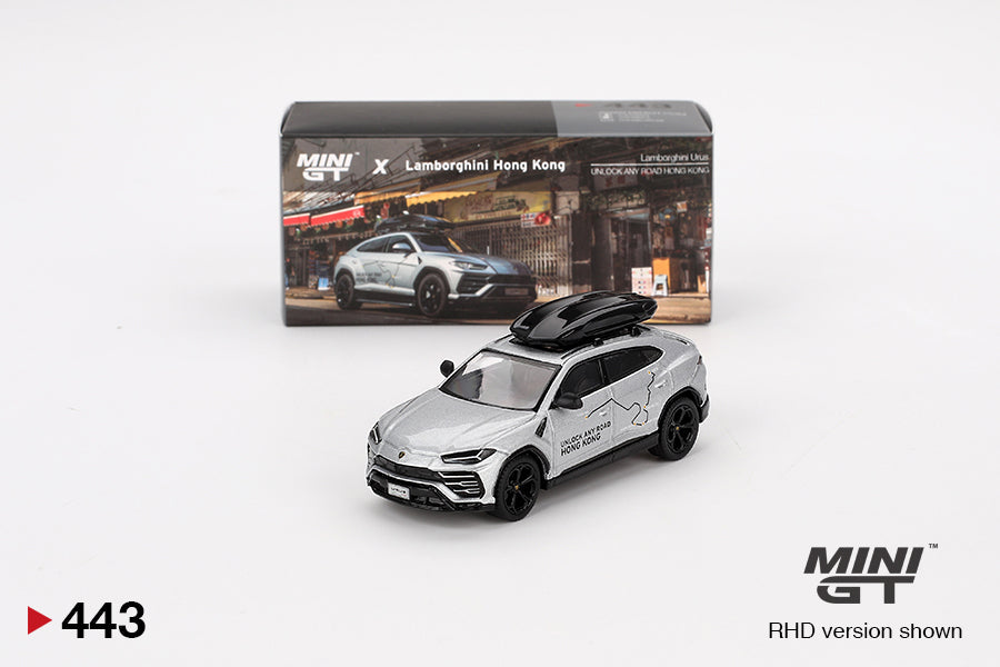 Mini GT - Lamborghini Urus "UNLOCK ANY ROAD HONG KONG" HK Exclusive - Scale 1/64 MGT00443-R