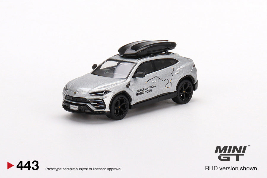 Mini GT - Lamborghini Urus "UNLOCK ANY ROAD HONG KONG" HK Exclusive - Scala 1/64  MGT00443-R