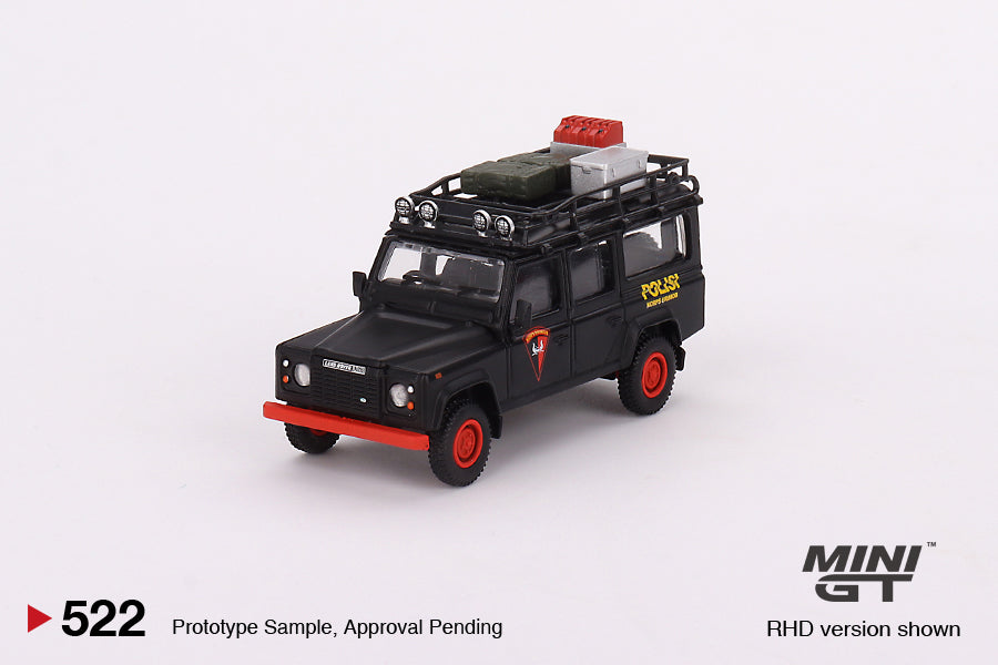 Mini GT - Land Rover Defender 110 Mobile Brigade Corps (KORPS BRIMOB) - Scale 1/64 MGT00522-R