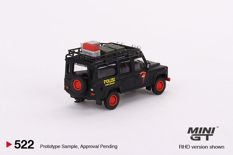 Mini GT - Land Rover Defender 110 Mobile Brigade Corps (KORPS BRIMOB) - Scale 1/64 MGT00522-R