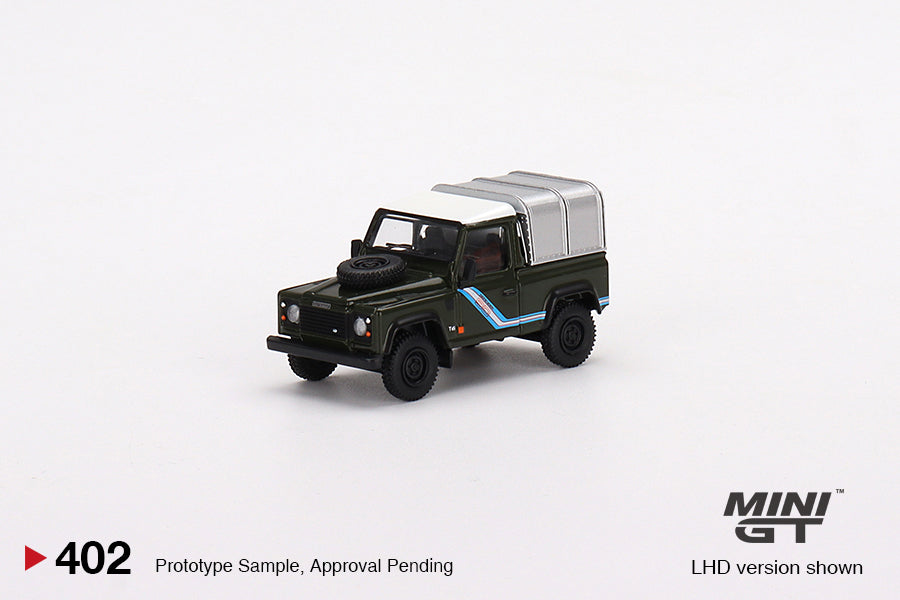 Mini GT - Land Rover Defender 90 Pickup Bronze Green LDH MiJo Exclusives - Scala 1/64 MGT00402-MJ