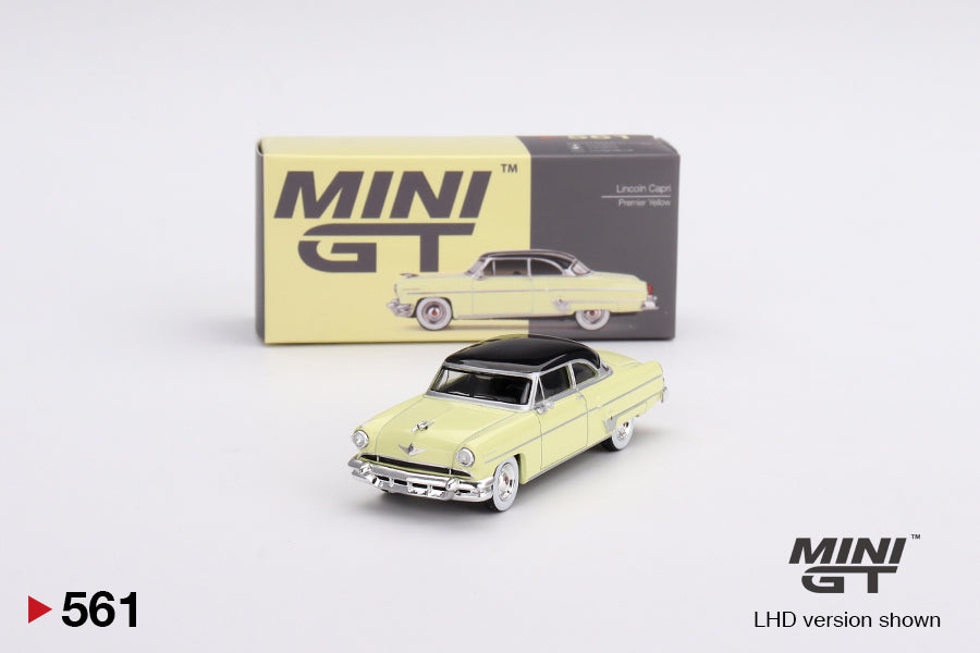 Mini GT - Lincoln Capri 1954 Premier Yellow LHD - Scala 1/64 MGT00561