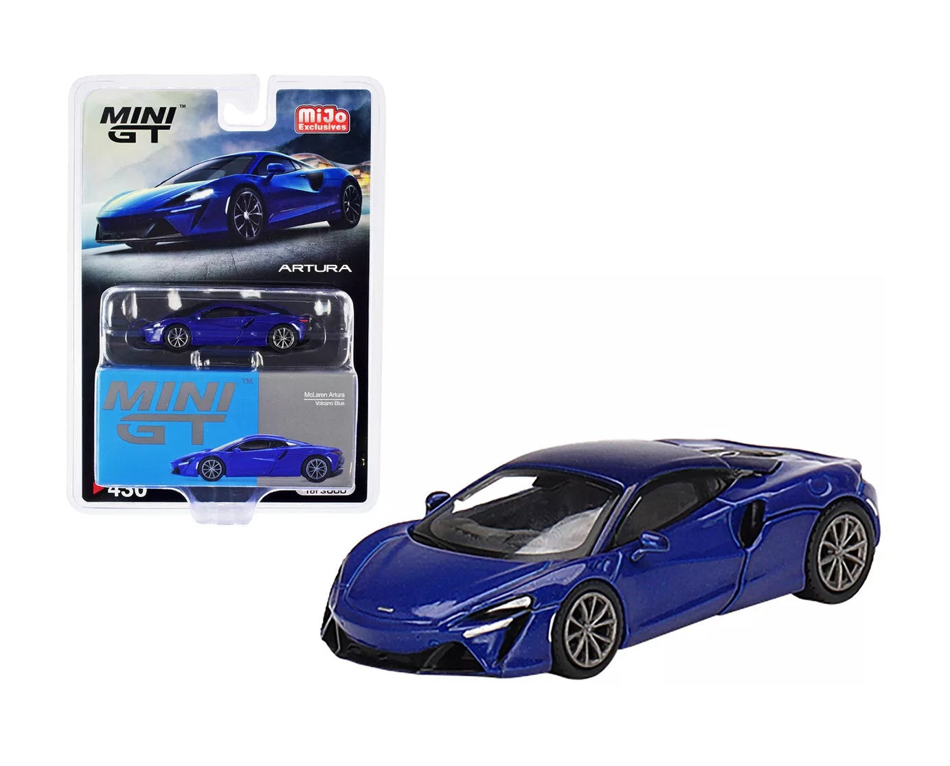 Mini GT - McLaren Artura Volcano Blue MiJo Exclusives - Scale 1/64 MGT00430-MJ LDH