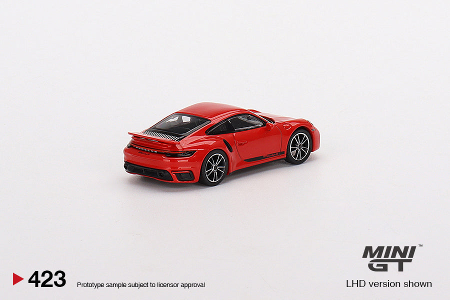 Mini GT - Porsche 911 Turbo S Guards Red - Scale 1/64 MGT00423-R RHD