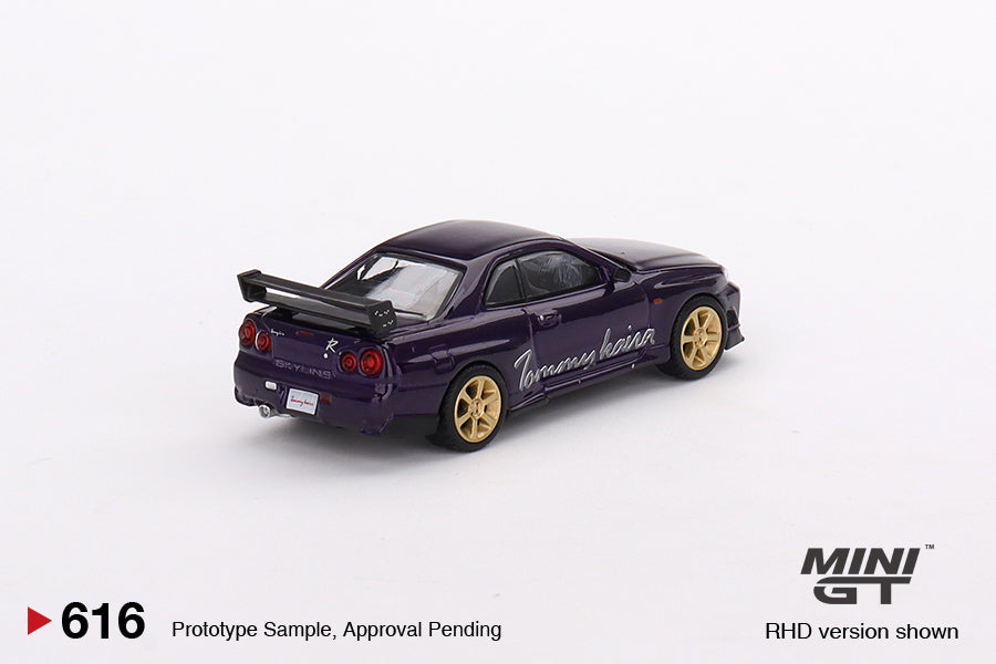 Mini GT - Nissan Skyline GT-R (R34) Tommykaira Rz Midnight Purple - Scale 1/64 MGT00616-R