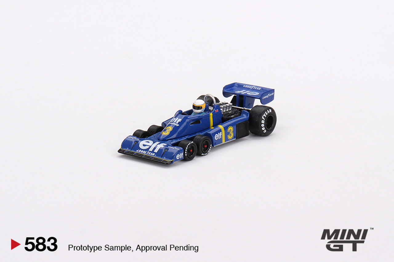 Mini GT - Tyrrell P34 #3 Jody Scheckter 1976 Swedish GP Winner - Scala 1/64 MGT00583