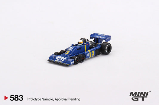 Mini GT - Tyrrell P34 #3 Jody Scheckter 1976 Swedish GP Winner - Scala 1/64 MGT00583