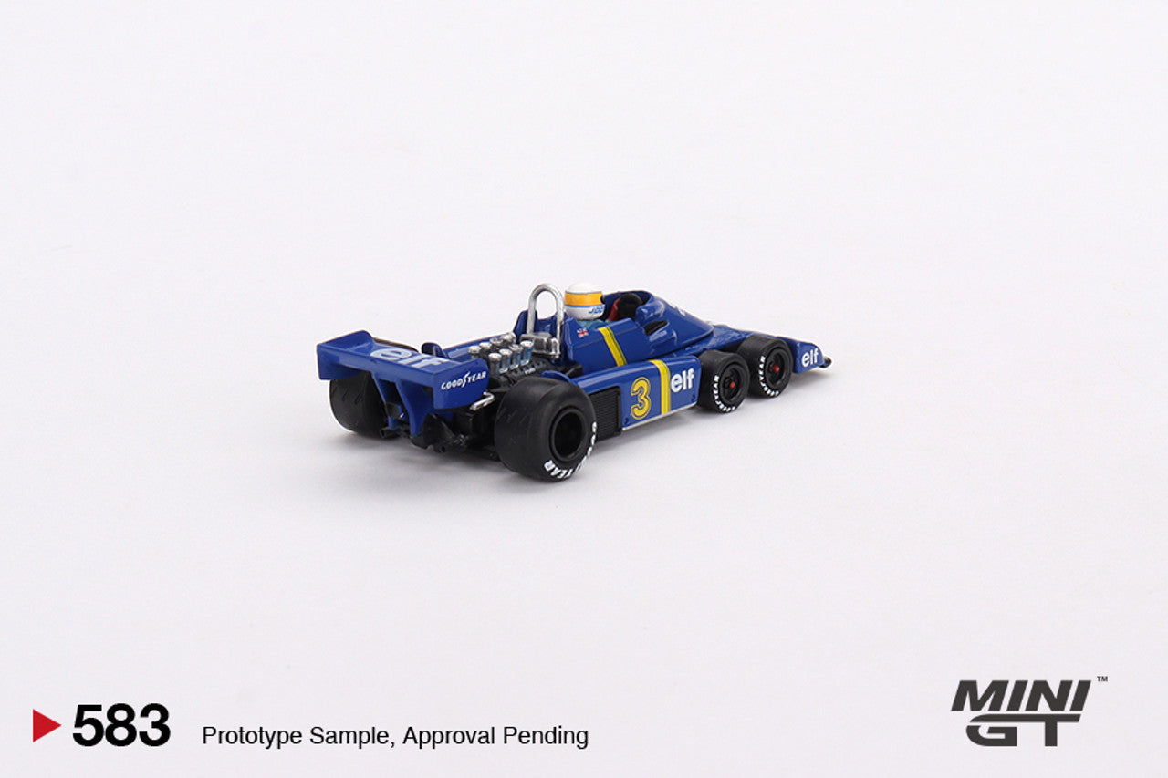 Mini GT - Tyrrell P34 #3 Jody Scheckter 1976 Swedish GP Winner - Scala 1/64 MGT00583