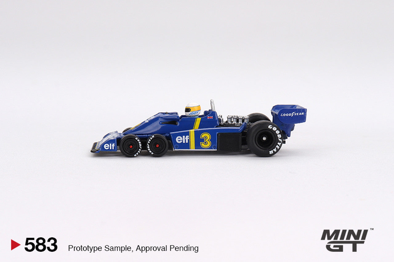 Mini GT - Tyrrell P34 #3 Jody Scheckter 1976 Swedish GP Winner - Scala 1/64 MGT00583