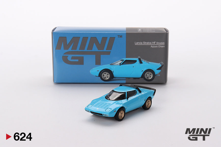 Mini GT - Lancia Stratos HF Stradale Light Blue - 1/64 Scale MGT00624