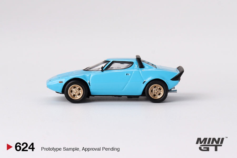 Mini GT - Lancia Stratos HF Stradale Light Blue - 1/64 Scale MGT00624