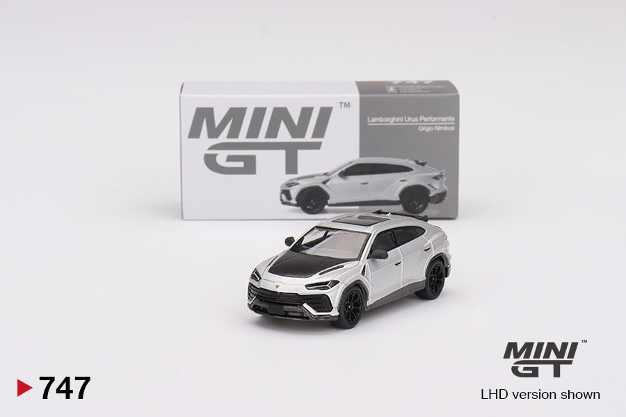 Mini GT - Lamborghini Urus Performante Grigio Nimbus LDH - Scala 1/64 MGT00747-L