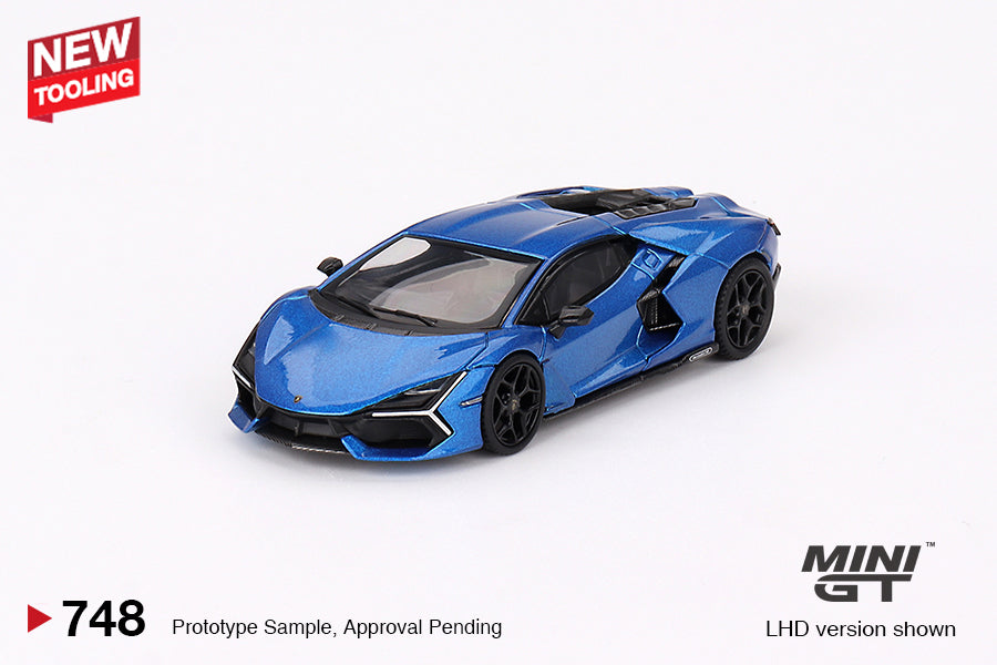 Mini GT - Lamborghini Revuelto Blu Eleos - Scale 1/64 MGT00748 LDH