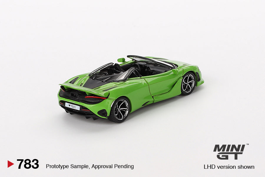 Mini GT - McLaren 750S Spider Mantis Green LHD - Scale 1/64 MGT00783-L