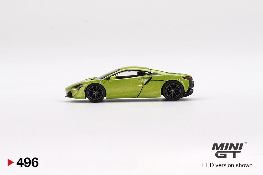 Mini GT - McLaren Artura Flux Green MiJo Exclusives - Scala 1/64 MGT00496MJ