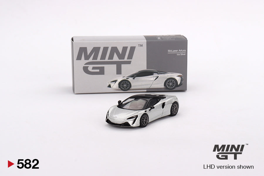 Mini GT - McLaren Artura Ice Silver - Scale 1/64 MGT00582