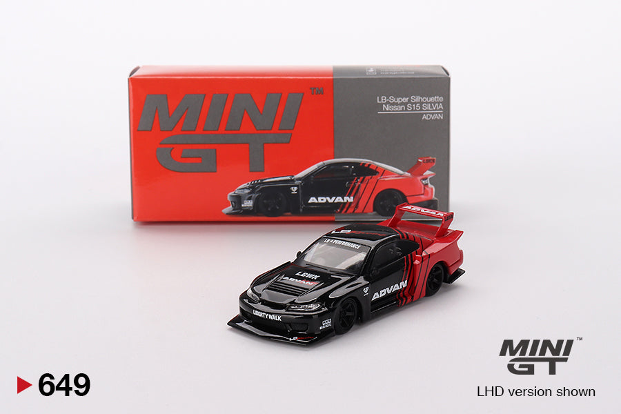 Mini GT - Nissan LB-Super Silhouette S15 SILVIA ADVAN - Scala 1/64 MGT00649-R